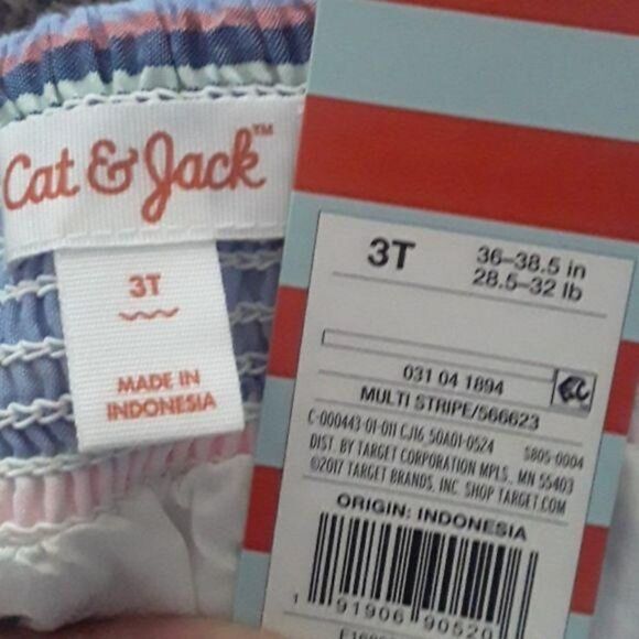 NWT 3T Pastel Stripe Tank Dress Sundress - Picture 4 of 4